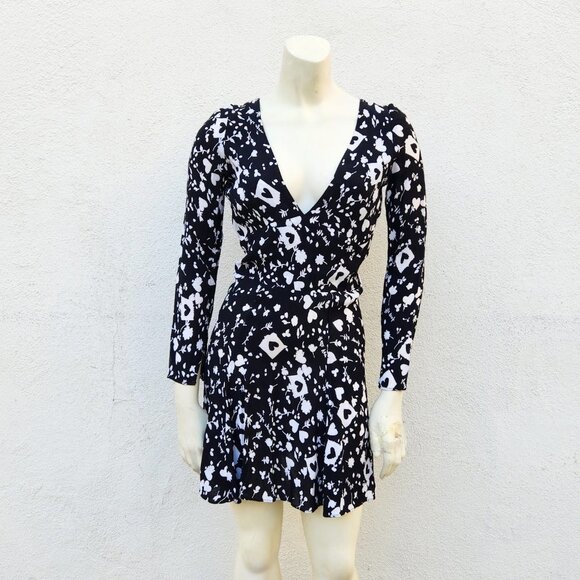RARE Reformation F Off Hate You Heart Print Dress - Picture 1 of 10